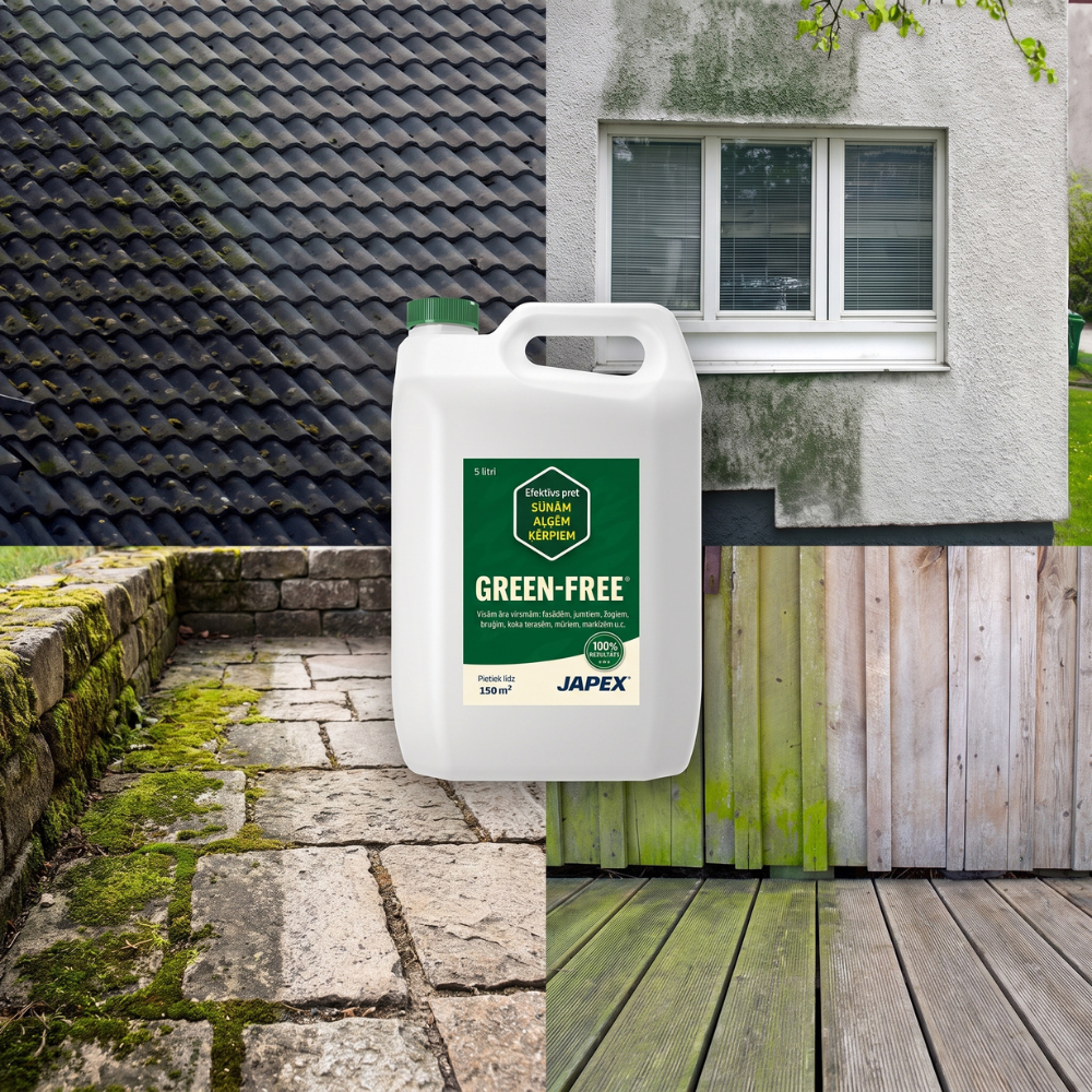 GREEN-FREE® 5L - Sammalde, vetikate ja samblikute eemaldaja