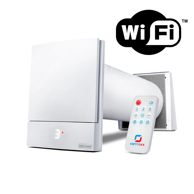 Seinale Paigaldatav Soojustagastusega Ventilatsiooniseade Ventoxx Harmony SMART Metallist Kattega
